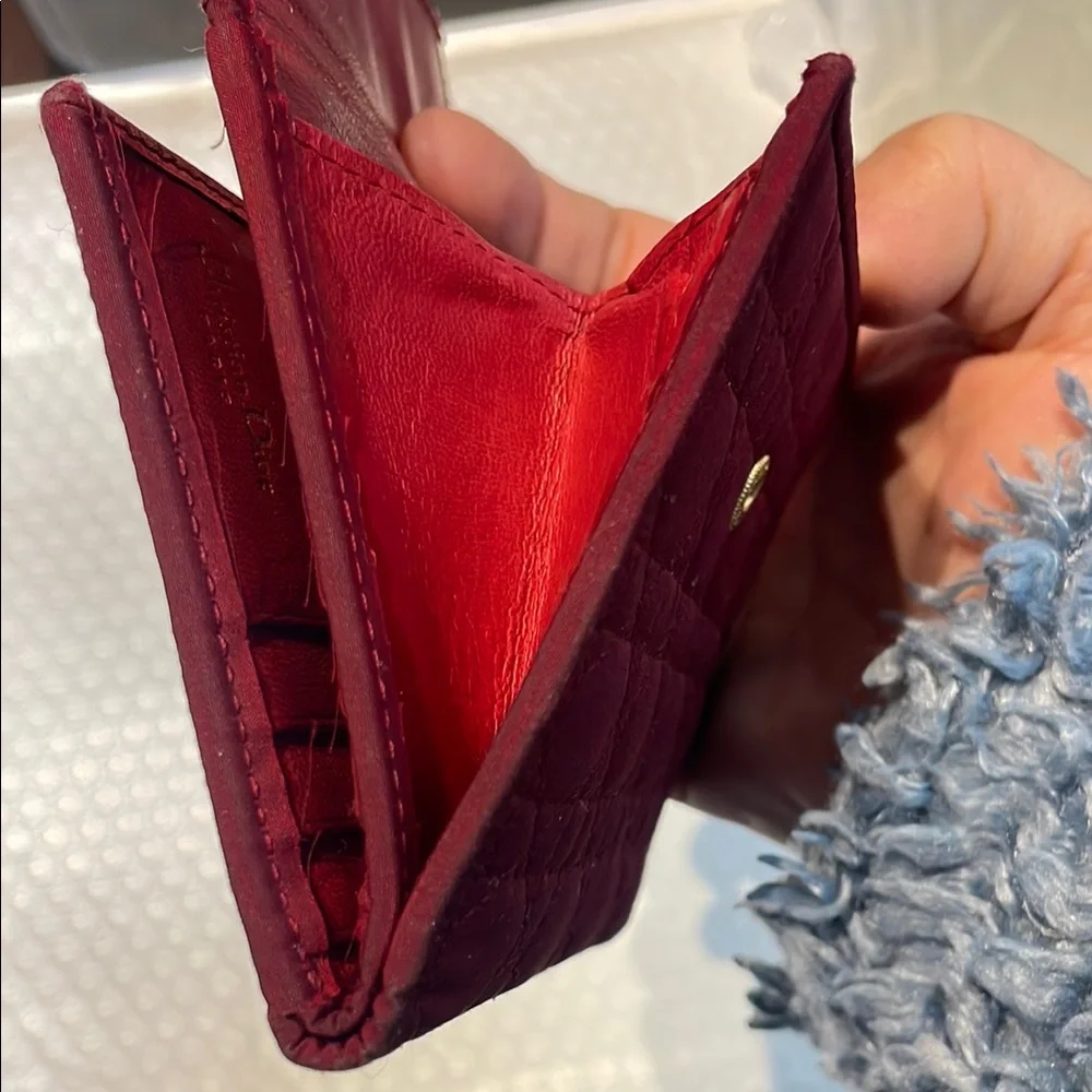 Christian Dior Quilted Jersey Wallet
